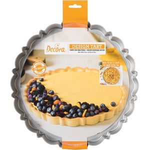 Ronde taartvorm met beweegbare bodem - Ø 30 x 3 cm, staal met anti-aanbaklaag