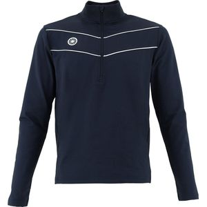 Tennistrui The Indian Maharadja Men Baroda Chevron Half Zip Navy