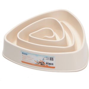 Nobleza schrokbak - Slowfeeder - Anti schrokbak - Voerbak hond - Hondenvoerbak - Anti slip voerbak hond - Beige