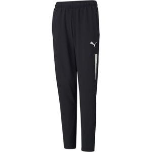 PUMA teamLIGA Training Pants Pro Jr Unisex sportbroek - Puma Black-Puma White - Maat 128