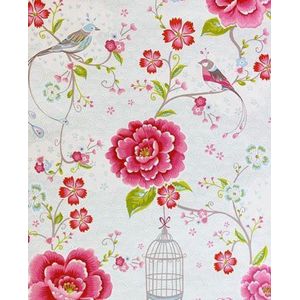 Eijffinger PIP studio behang Birds in Paradise wit