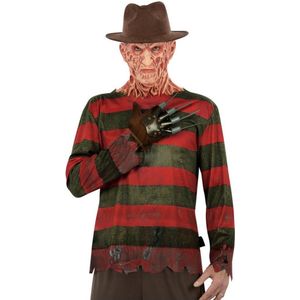 Smiffy's - Horror Films Kostuum - Freddy Krueger Set - Man - Rood, Groen, Bruin - Medium - Halloween - Verkleedkleding