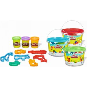 Play-Doh - Mini Bucket - Dieren, Picnic, Cijfers, Strand - Klei - Speelset