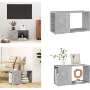 vidaXL Tv-meubel 60x24x32 cm spaanplaat betongrijs - Tv-meubel - Tv-meubels - Tv-meubelen - Tv-meubilair
