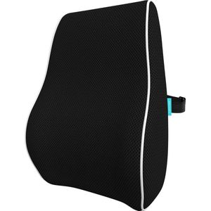 Rugkussen auto ergonomisch traagschuim comfortabele zitpositie dagelijks leven lendenkussen thuis kantoor zwart standaard Rugkussen auto