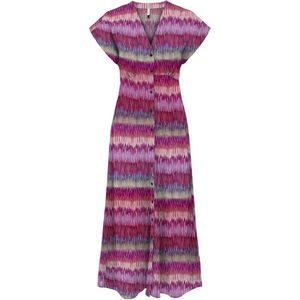 ONLY ONLNOVA LIFE VIS MOLLIE LONG DRESS AOP Dames Jurk - Maat S