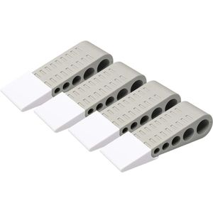 Deurstopper Wig 4 Stuks Antislip Rubberen Deurstopper voor Hand Safe Wood Carpet Laminate Concrete Floor V1B02