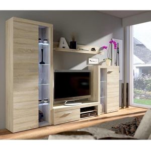 RUMBA Hedendaagse tv-meubel met sonoma eiken decor - L 120 cm