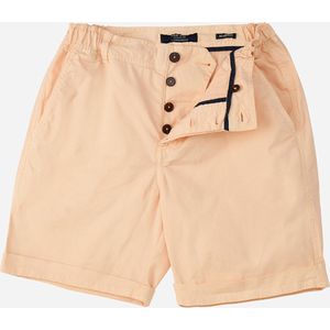 Mr Jac - Slim Fit - Heren - Korte Broek - Shorts - Garment Dyed - Pima Cotton - Licht Oranje - Maat XL