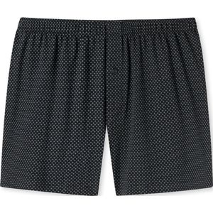 SCHIESSER Cotton Casuals boxer (1-pack) - heren boxershort jersey zwart met patroon - Maat: XL