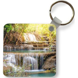 Sleutelhanger - Uitdeelcadeautjes - Zon - Waterval - Landschap - Plastic