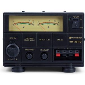 Moonraker SM-3011E Netvoeding 30 ampère - 9-15volt regelbaar Speciaal voor communicatie apparatuur