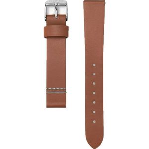 CO88 Collection 8CS-10013 Leren Horlogeband - 18mm Aanzet - Gesp - 20cm Totaal lengte - Leder - Bruin - Staal