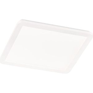 LED Plafondlamp - Badkamerlamp - Trion Camy - Opbouw Vierkant 22W - Spatwaterdicht IP44 - Dimbaar - Warm Wit 3000K - Mat Wit