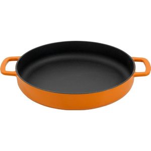 COMBEKK - Sous-Chef Koekenpan Dubbel Handvat 28CM - Oranje