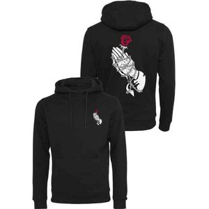 Mister Tee - Hand Rose Hoodie/trui - 2XL - Zwart