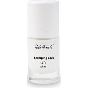 Isabelle Nails Stempel Lak Wit 6ml.