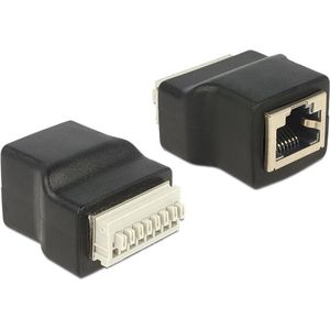 RJ45 druk connector voor U/UTP CAT5e / CAT6 netwerkkabel - per stuk