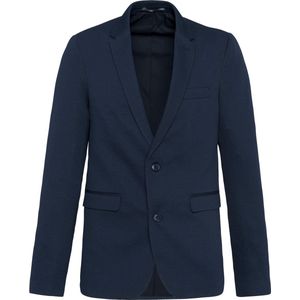 Jas Heren 56 NL (56 FR) Kariban Lange mouw Night Navy Heather 80% Polyester, 18% Katoen, 2% Elasthan