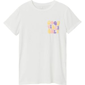 Name it t-shirt meisjes - ecru - NKFhroovy - maat 158/164