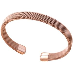 Marama - armband Amanda rosè goud - bangle - damesarmband - RVS gold plated - nikkelvrij - licht buigbaar