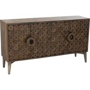 J-line - Buffet 4 Deuren Mangohout/mdf Bruin - 152x45x83cm