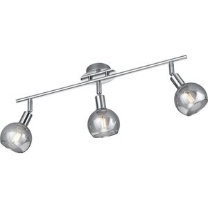 LED Plafondspot - Torna Brista - E14 Fitting - 3-lichts - Rond - Glans Chroom - Aluminium