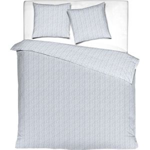 Blue Air dekbedovertrek 240x220 + 2 kussenslopen van 65x65x15cm - Tweepersoons - 100% katoen - 57 draden - ultra zacht aanvoelend - Oeko-Tex