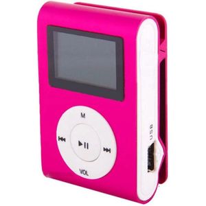 *** MP3 Speler Roze - MP3 Speler (exlusief oordopjes) - MP3 met clip - van Heble® ***