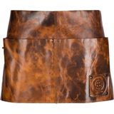 Lederen schort MINOR - GLADIATOR - COGNAC