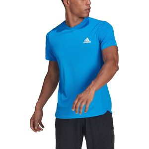 adidas - Designed 4 Movement Tee - Heren Blauwe Sportshirt-S