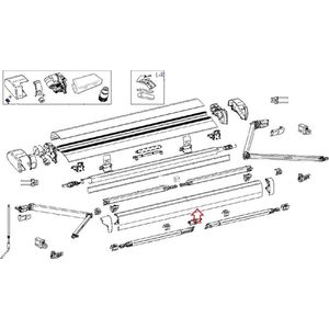 Thule 6300 Lead Rail 3.75 Wit
