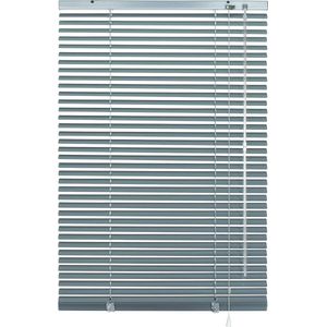 Individueel Aanpasbaar Aluminium Rolgordijn met Klembevestiging, Privacy- en Lichtbescherming, Zilver-Blauw, 100 x 130 CM