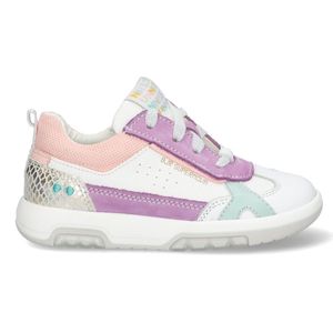 BunniesJR 223351-401 Meisjes Lage Sneakers - Wit/Multi - Leer - Veters