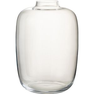 J-Line vaas Cleo - glas - transparant - small