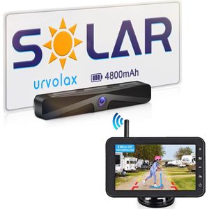 URVOLAX - Solar Achteruitrijcamera - Draadloos met Monitor