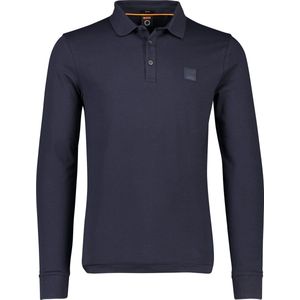 Hugo Boss polo lange mouw donkerblauw