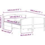 vidaXL-Bedframe-met-hoofdbord-massief-grenenhout-wasbruin-140x190-cm