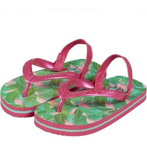 Meisjes Slippers - Teenslippers - Flamingo - Maat 21/22 - Zomer