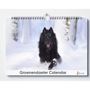 Groenendaeler kalender 35x24 cm | Verjaardagskalender Groenendaeler honden | Verjaardagskalender Volwassenen