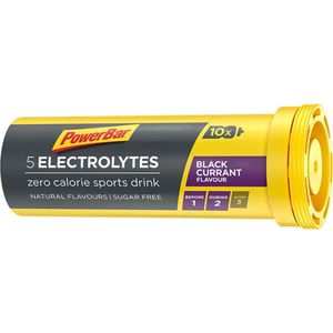 Powerbar Sportdrank Electrolyte Tabs - Met 5 Elektrolyten - Black Currant - 10 tabletten