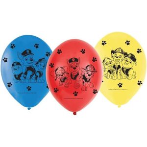 18x Paw Patrol ballonnen versiering voor een Paw Patrol themafeestje - thema feest ballon kinderfeestje/verjaardag