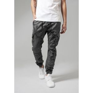 Urban Classics - Camo Cargo Heren joggingbroek - 2XL - Grijs