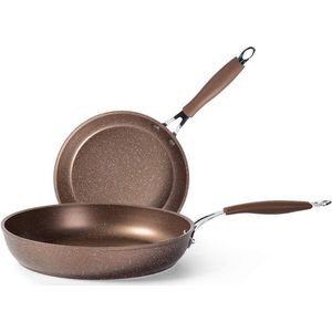 20 cm 28 cm anti-aanbakpan, pan met antiaanbaklaag, inductie omelet, braadpan steen voor alle warmtebronnen.