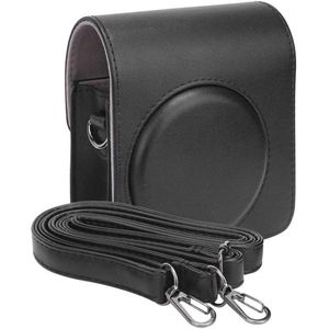 Instant Cameratas Draagbare Camera-opbergtas - Verstelbare Riem - Zachte PU-lederen - Mini 70 - Zwart .