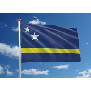 CHPN - Vlag - Vlag van Curacao - Vlaggen - 90/150CM - Landenvlaggen - Caribische vlag - Flag - Kòrsou - Willemstad
