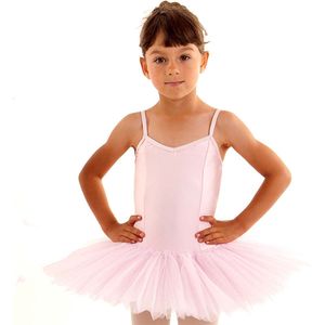 Dancer Dancewear® Ballet tutu roze | Balletpakje voor meisje | Balletpak met tutu ""Pavlova"" | Maat 110 | 6 jaar