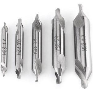 Centrale boorset boorgereedschap - 5-delige stalen kernboren - hoge snelheid - 60 graden - 15/2mm 25/3mm 4mm - hoge hardheid .