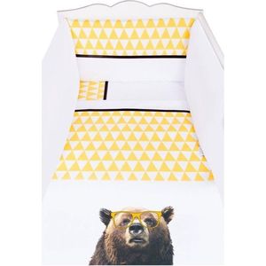 3-Delige Dekbedset Funny Grizzly Beer - Baby Dekbedovertrek Beer - 100x135 cm