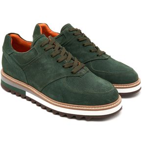 Desa Sneakers Suède Groen Mannen Schoenpunt: Ronde Maat: 43 EU
